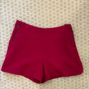 Anthropologie Chic High Waist Red Women's Shorts
